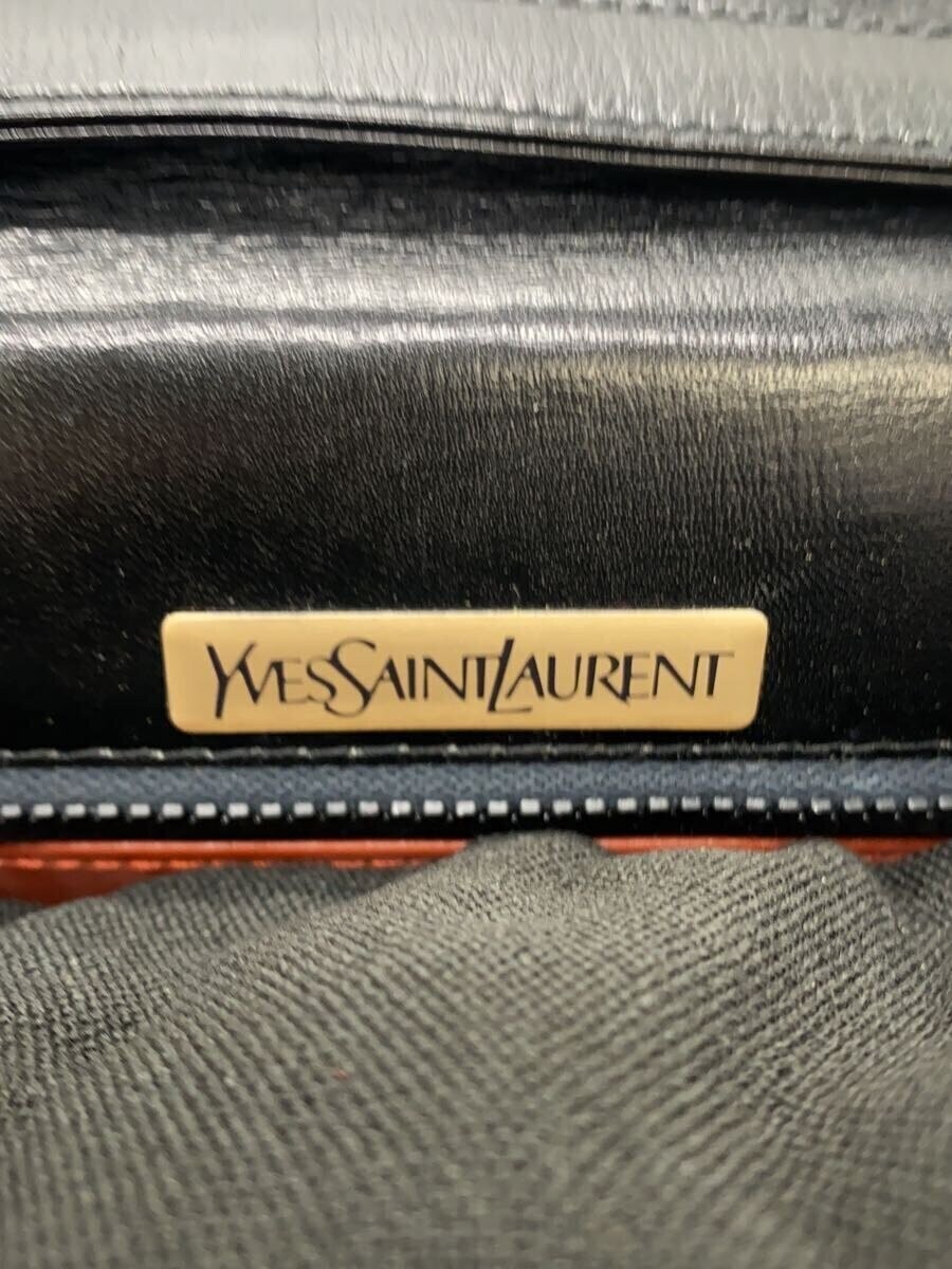 Borsa a tracolla Yves Saint Laurent in pelle nera tinta unita usata