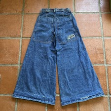 Vintage Jnco Jeans Breakdown Girlie Stuff Wide Leg Flare Baggy 28 x31