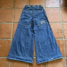Vintage Jnco Jeans Breakdown Girlie Stuff Wide Leg Flare Baggy 28”x31”