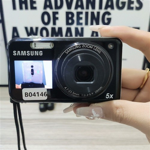Cámara digital Samsung PL120 14,2 mega píxeles doble LCD vintage pantalla selfie con batería - Imagen 23 de 26