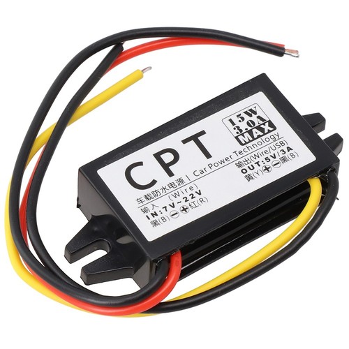 High Quality 12V to 5V Regulator Waterproof Step Down Converter with 3A Output - Photo 2/12