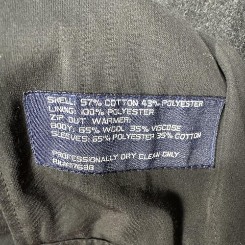 Gabardina de colección Ralph Lauren forro extraíble mezcla de lana para hombre negra talla 50R - Imagen 9 de 14