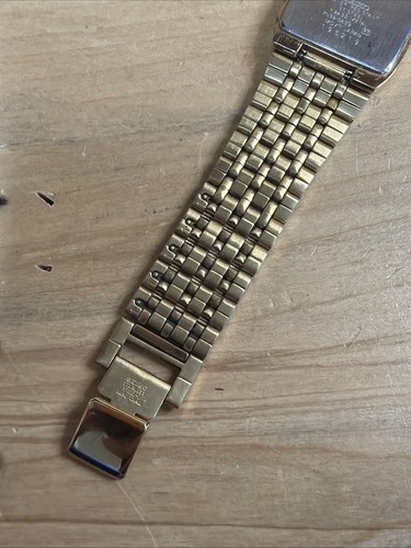 Vintage Seiko Quartz 7n39-5a39 Gold Tone 27mm Date Mens Watch As Is C853 - Foto 7 di 8