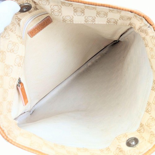 LOEWE Tote Bag Canvas Multicolor Anagram Pattern Unisex Used - Picture 9 of 15