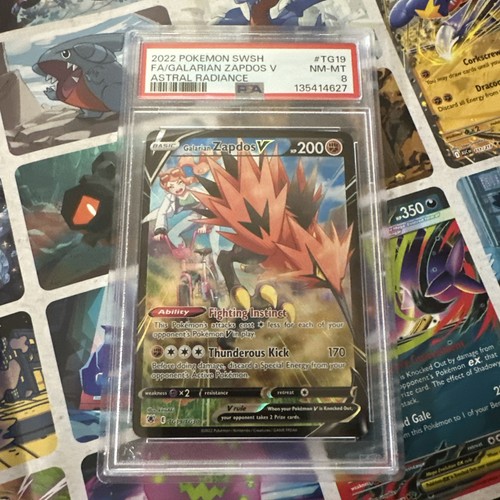Galarian Zapdos V graded PSA 8 for sale on eBay