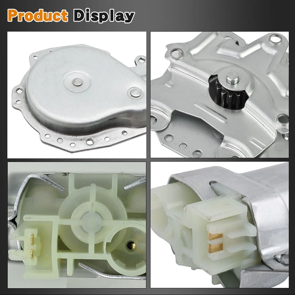 Juego de 2 pares de motores de elevación de ventana eléctrica de puerta de 12 dientes para camioneta Chevy GMC Pontiac Foto 3 de 4
