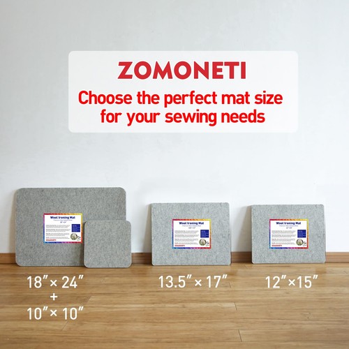 Alfombra de prensado de lana de 15" x 12" 100 % lana de fieltro de Nueva Zelanda almohadilla blanca... - Imagen 6 de 7