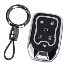 Key Fob Cover, Car Key Case Shell Protector Compatible with 2015-2020 Black