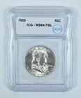 1950 Franklin Half Dollar MS64 FBL ICG