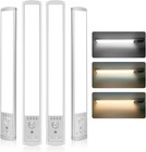 Under Cabinet Lighting, 4Pack Motion Sensor Light Indoor with 3 Color Temps, Rec