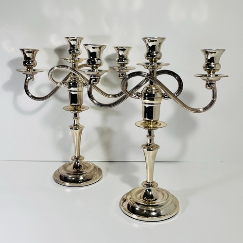 Vintage Candle Swing Arm Candelabra Pair Holds 3 Taper Candles Japan - Picture 9 of 12