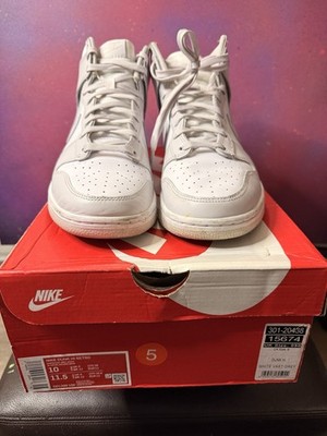 Nike Dunk High Retro White Vast Grey DD1399-100 Men s 10 / W 11.5 Used #5