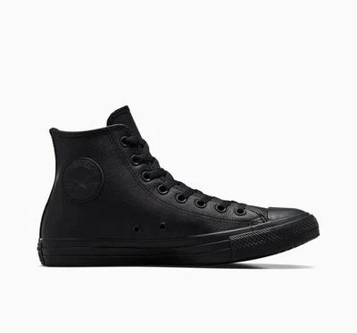 Converse Chuck Taylor All Star Leder Sneaker Triple Black Alle Größen - Bild 1 von 4