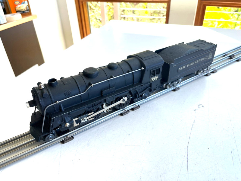 MARX 999,  C-7,  STEAM LOCOMOTIVE and NEW YORK CENTRAL TENDER,  TESTED