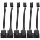 Câble Adaptateur de Ventilateur Standard 6 PièCes SéRies 4Pin PWM à 3Pin M8K5