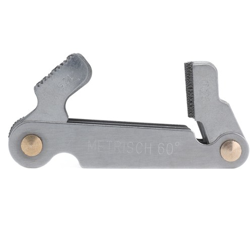 Thread Pitch Gauge Silver Metric Screw Gauges For Industrial Measurement New - Bild 1 von 22