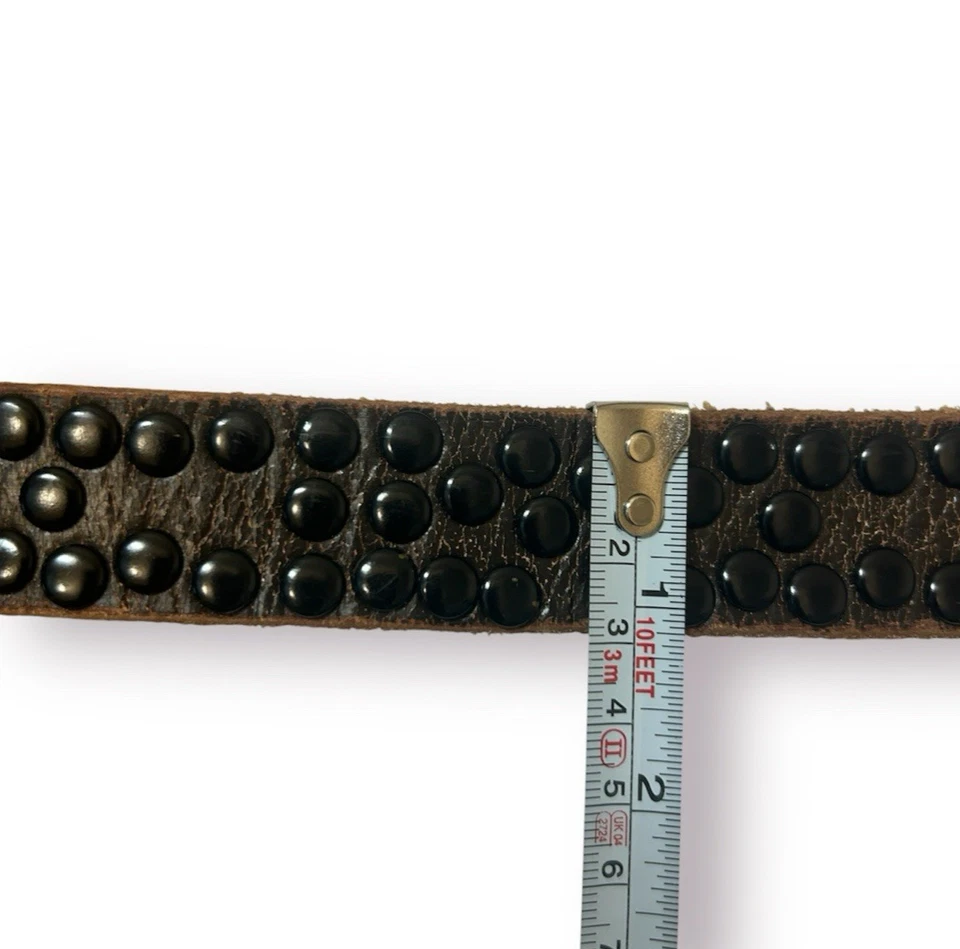 Cluster Women's Brown Belt Genuine Leather - Size M - 1 1/8" Wide - Dress Wear - Image 2 of 4