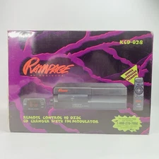 Rampage Audiovox - Remote Control 10 Disc CD Changer & FM Modulator KCD-038 NEW!