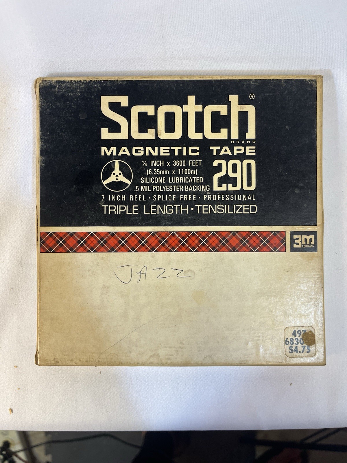 SCOTCH 3M 290, 111, MINI MAGNETIC  TAPE 1/4” X 3600’ 7”  Lot Of 3