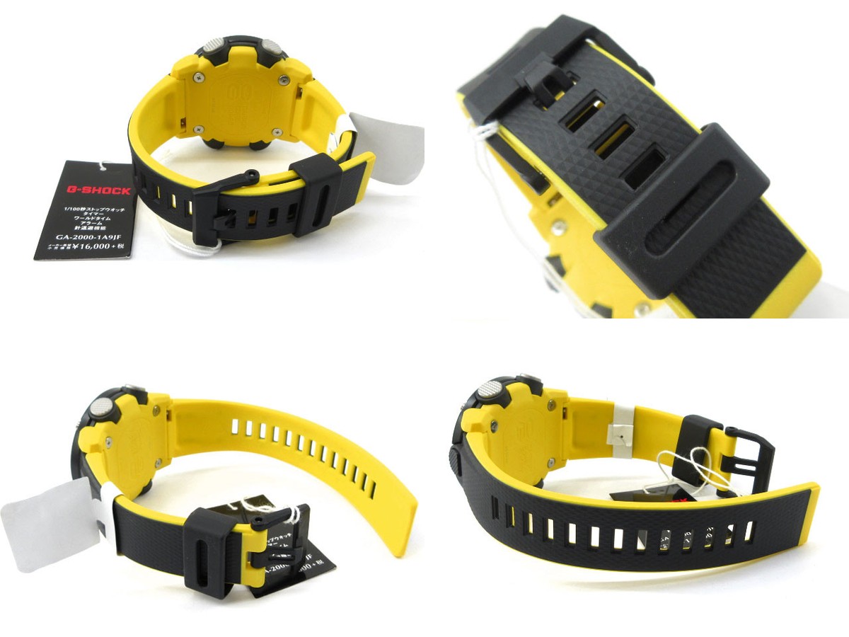 CASIO G-SHOCK GA-2000-1A9JF Men's Wristwatch Ana-Digi Black Yellow