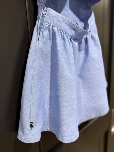Tommy Hilfiger Sundress - Chambray w/ Pink Detail - Open Back - Girls' 3T - Picture 5 of 8
