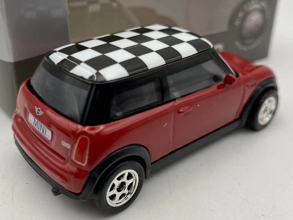 1:60 WELLY MINI COOPER rosso diecast modellino auto metallo - Immagine 2 di 4