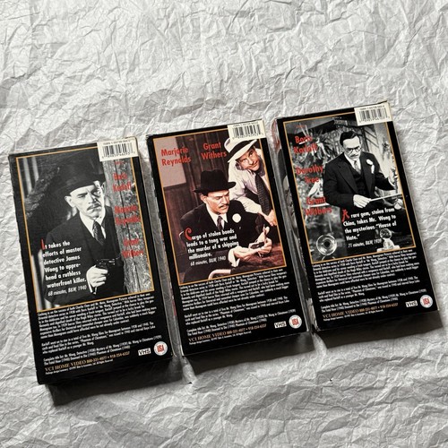 Lot of 3 Boris Karloff VHS Tapes – Mr. Wong Series – VCI Home Video - Picture 5 of 8