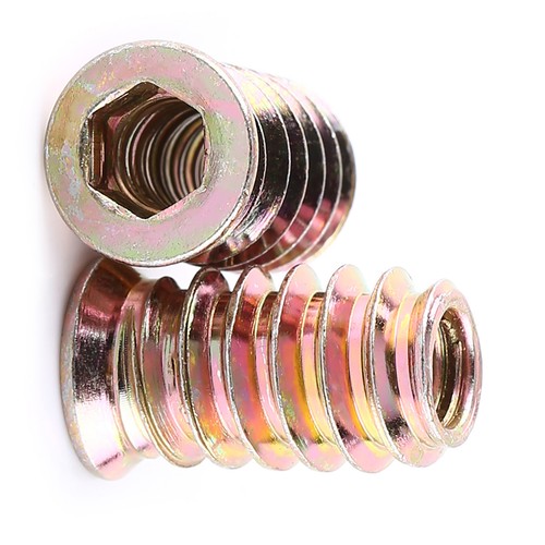 Tuerca de inserción hexagonal para muebles de acero al carbono roscada para madera PXZT - Imagen 21 de 22