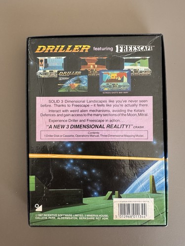 Jeu Driller Amstrad CPC 6128 664 Disk Freescape - Photo 3/16