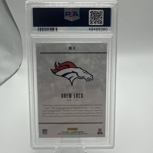 2019 Panini Illusions DREW LOCK Retail RC #4 PSA 10 GEM MINT - Picture 2 of 2