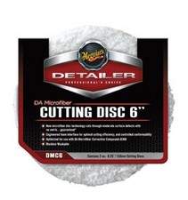 6" DA Microfiber Cutting Disc, 2 Pack DMC6 MEGUIAR'S Hook & Loop