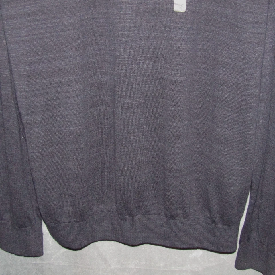 Tommy Hilfiger Algodón Lino Azul Marino Suéter Ligero Para Hombres 3XL Largo Slv Nuevo Foto 4 de 4