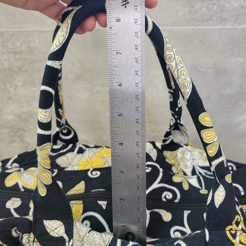 Vera Bradley Bag Yellow Bird Weekender Overnight Carry-on Duffle Birds Butterfly - Picture 3 of 13