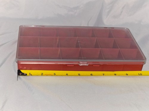 Plastic Storage Organizer Box 16 and 18 Grid Jewelry Beads Fish Hooks x 8 cases - Picture 15 of 22