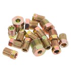 12 Pcs Brake Line Fittings Adapter Connector Brass Tube Compression