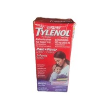 Infants Tylenol Liquid Grape Fever Pain Acetaminophen 2 fl oz EXP 09/2025