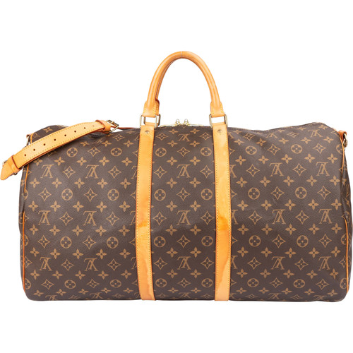 Louis Vuitton Canvas Monogram Keepall 55 Bandouliere Weekender Reisetasche - Bild 5 von 10