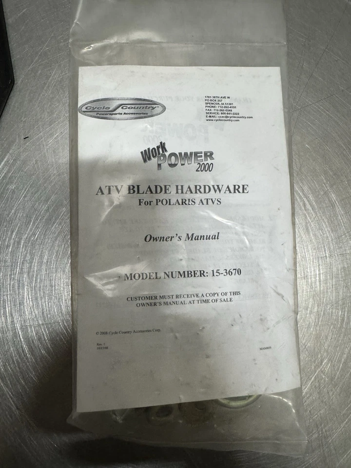 Cycle Country 15-3670 PLOW MOUNT Polaris 550 Sportsman - Image 3 of 4