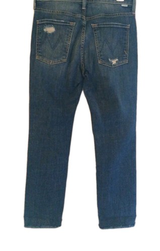 Mother Jeans Damen 25 blau Denim Scrapper Cuff Ankle Fray Wicked Wildflower - Bild 6 von 14