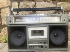 Vintage Boombox Lasonic TRC-909 Radio Cassette Player No Conion Vela Sharp