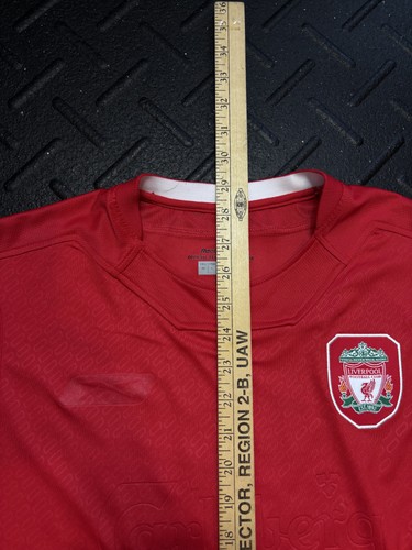 Liverpool FC Shirt Mens Medium Premier League Football Reebok Carlsberg Soccer - Picture 4 of 10