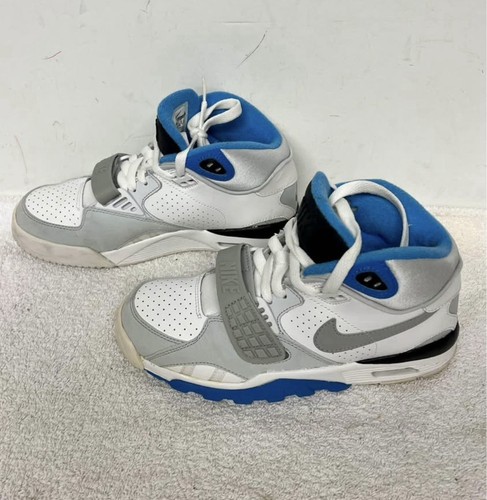 Nike 631488 100 Air Trainer SC II 2 (GS) Youth Big Kid Size 4.5Y White Gray Blue - Picture 4 of 8
