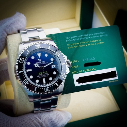 NEW 2025 UNWORN Rolex Deepsea “James Cameron” 44mm 136660 Blue Dial Complete Set - Picture 9 of 10