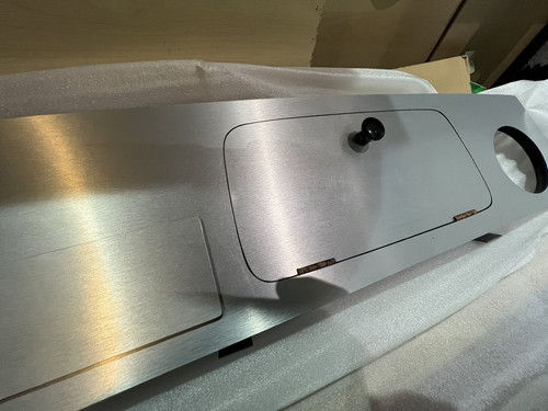 Classic Mini Brushed Alloy 2 +0 Nc clock Dashboard And radio -LHD Ex Display - Picture 5 of 10