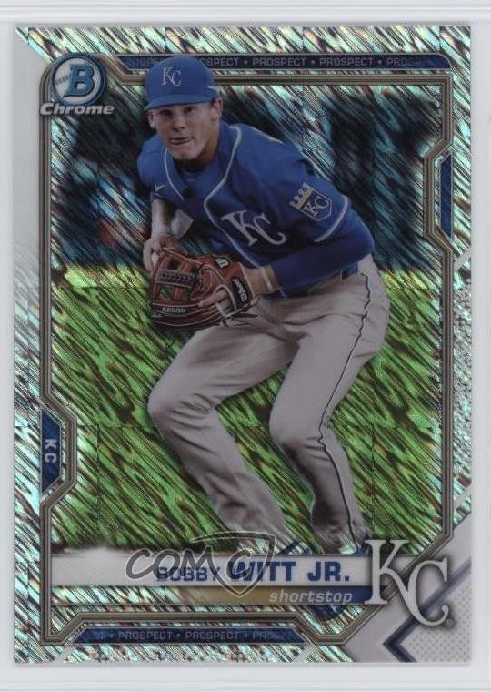 2021 Bowman Chrome Prospects Shimmer Refractor Bobby Witt Jr #BCP-193