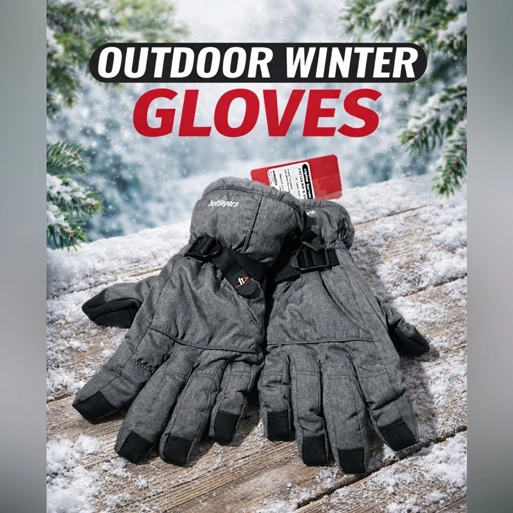 Hotfingers men's snow winter gloves alpine dry insert gray size XL windproof
Opens in a new window o