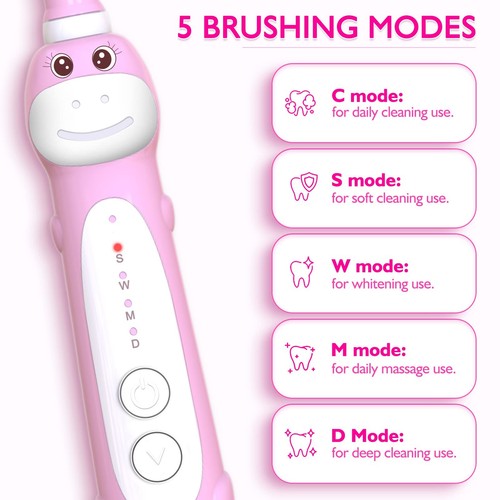 Dinosaur Toothbrush, Kids Sonic Electric Toothbrush for Children, Toddlers Bo... - Picture 2 of 7