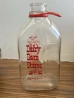 Vintage Dairy Barn Glass Milk Jar
