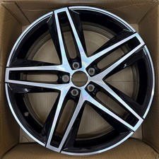 SEAT IBIZA FR MK5 DIAMOND CUT BLACK 18" ALLOY WHEEL RIM 6F0601025E GENUINE X1