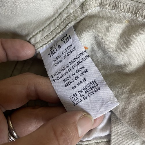 Mono de Carga Safari De Colección Talla 12M Caqui Cebra Rinoceronte Jirafa Zoo - Imagen 6 de 17